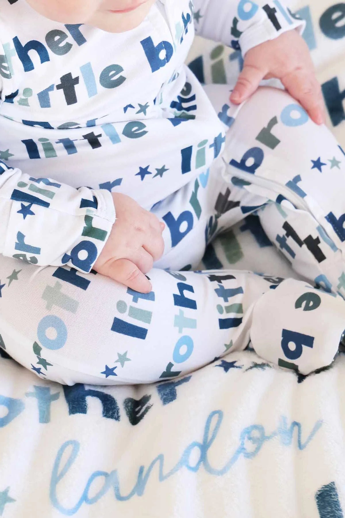 Little Brother Bamboo Zipper Footie