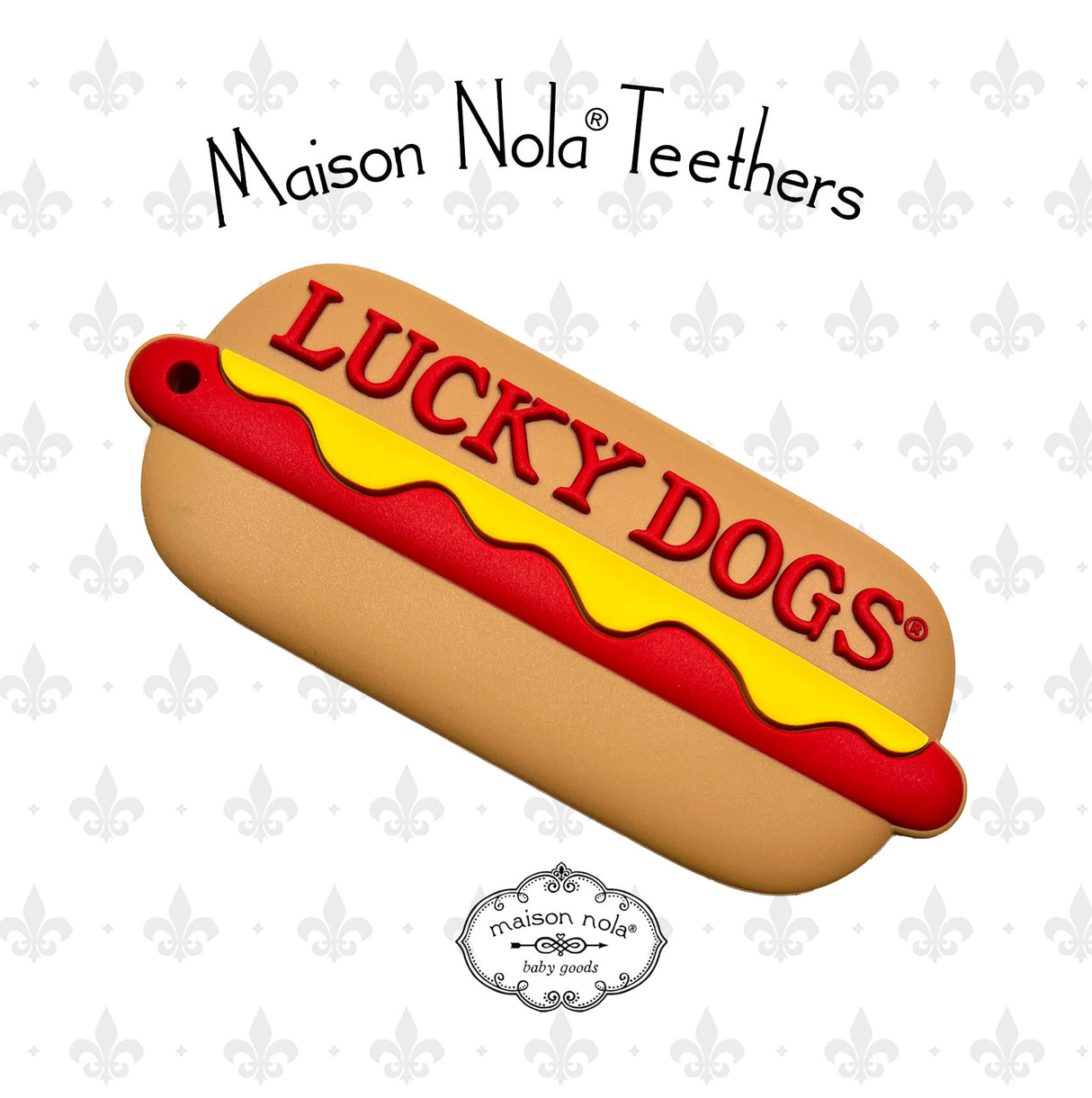 Lucky Dog Silicone Teether