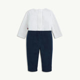 Magnetic Me Corduroy Blue Boys Dress Romper