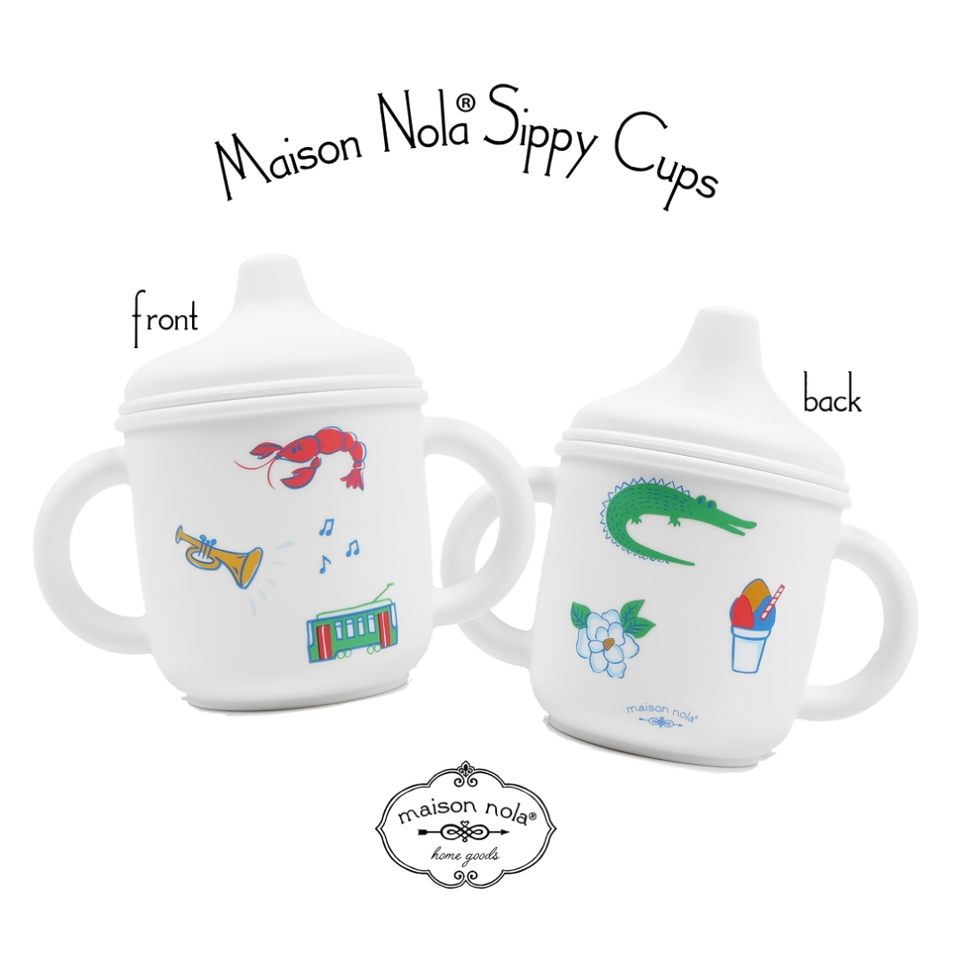 NOLA Foodie Deluxe Gift Bundle| Silicone Sippy Cup | Suction Bowl | Bucket Bib