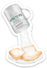 NOLA Food Fun Die Cut Sticker