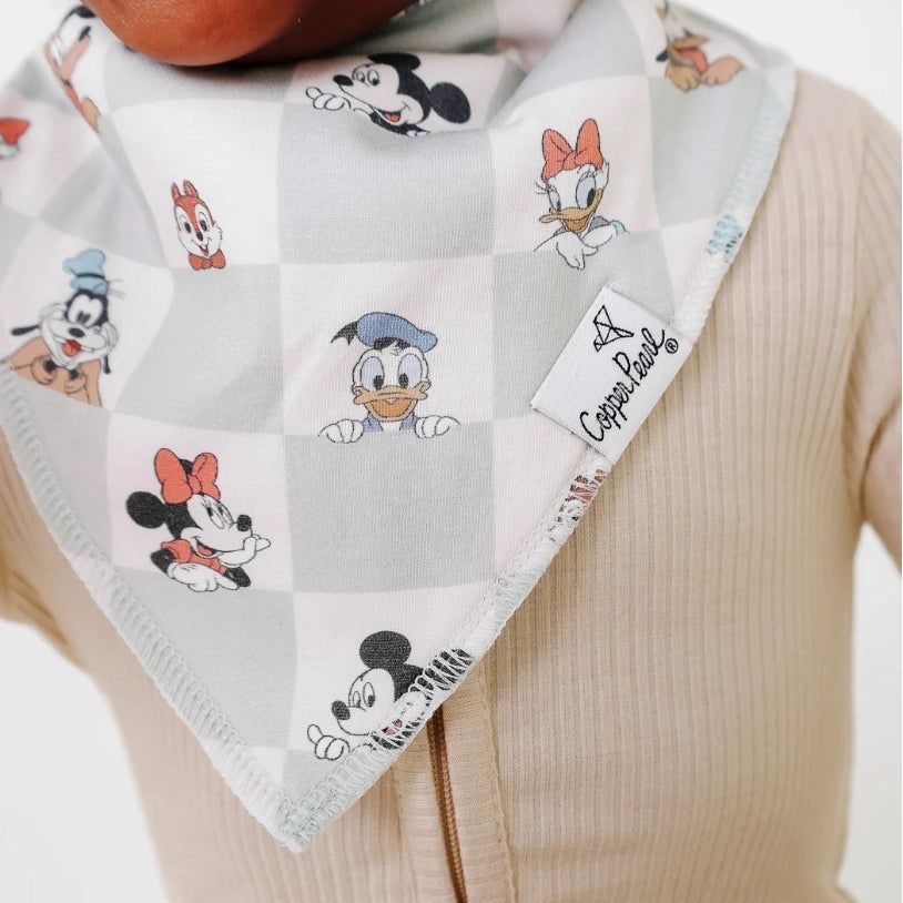Copper Pearl Baby Bandana Bib 4-Pack Set | Mickey Mouse and Friends