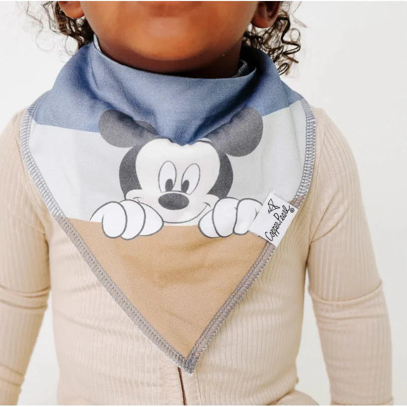 Copper Pearl Baby Bandana Bib 4-Pack Set | Mickey Mouse and Friends