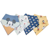 Copper Pearl Baby Bandana Bib 4-Pack Set | Mickey Mouse and Friends