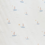 Saranoni Minky Stretch Luxe Swaddle Blanket | Sail Boat