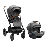 Nuna MIXX Next with Magnetic Buckle + Pipa RX Infant Car Seat with Relx base Travel System | Final Sale