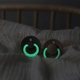 BIBS Natural Rubber Round Pacifier | 2 Pack Mixed Colors (Size 1) 0-6M |