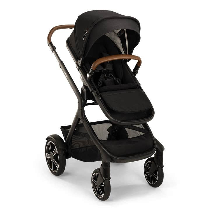 Nuna DEMI Next Single to Double Stroller with Rider Board | Caviar