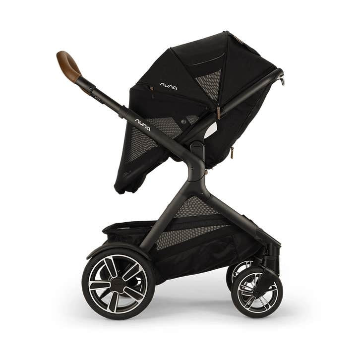 Nuna DEMI Next Single to Double Stroller with Rider Board | Caviar