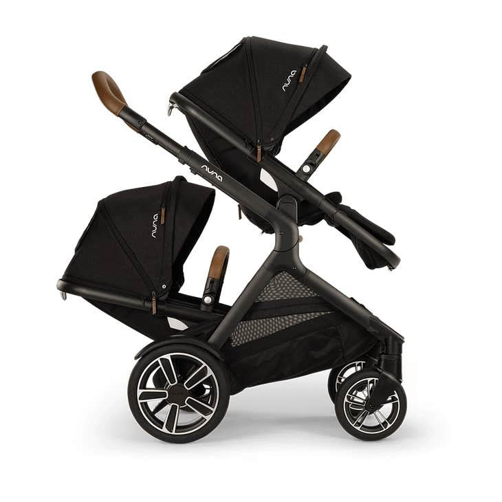 Nuna DEMI Next Single to Double Stroller with Rider Board | Caviar