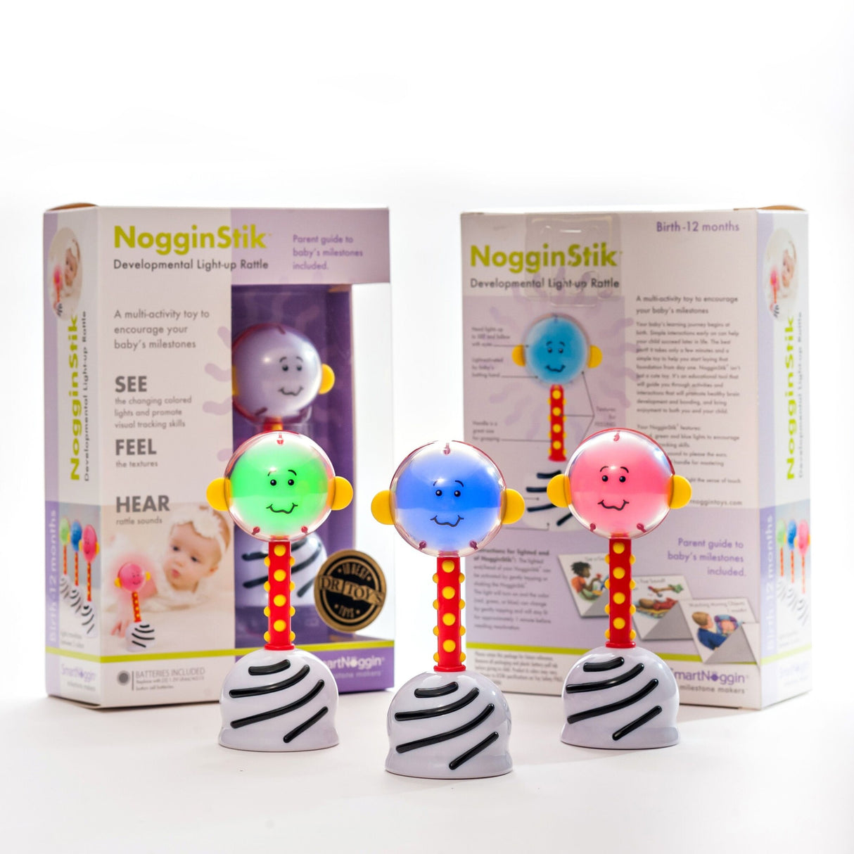 NogginStik Sensory Rattle Toy