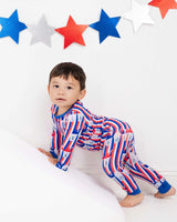 Pearls & Pelicans Red, White, and Snoballs Bamboo Long Sleeve Two-Piece Pajamas