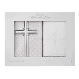 Heirloom Bible and Cross Christening Gift Set