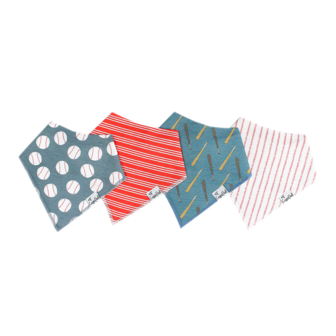 Baby Bandana Bib 4-Pack Set | Slugger