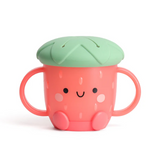 Itzy Strawberry Snack Cup with Silicone Lid