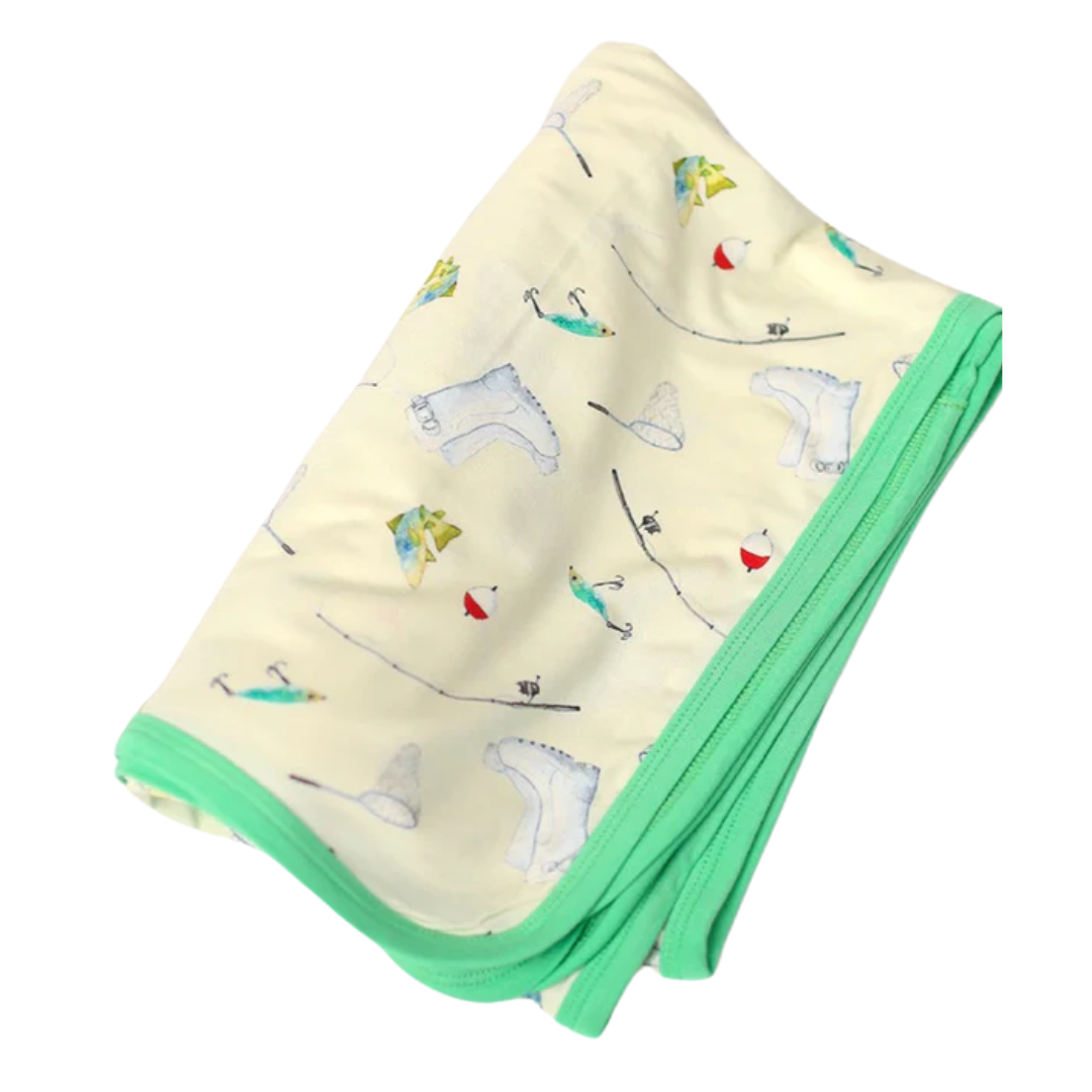Fishing Bamboo Swaddle Blanket