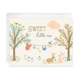 Baby Greeting Card | Clothesline