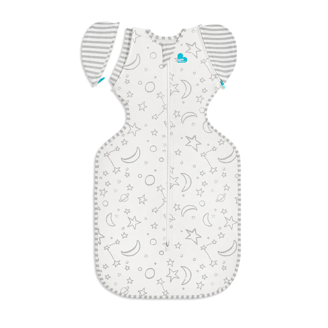 Love to Dream Swaddle UP Silky Lux Bamboo Transition Sleep Bag   | Moon and Stars MED (13-19lbs)