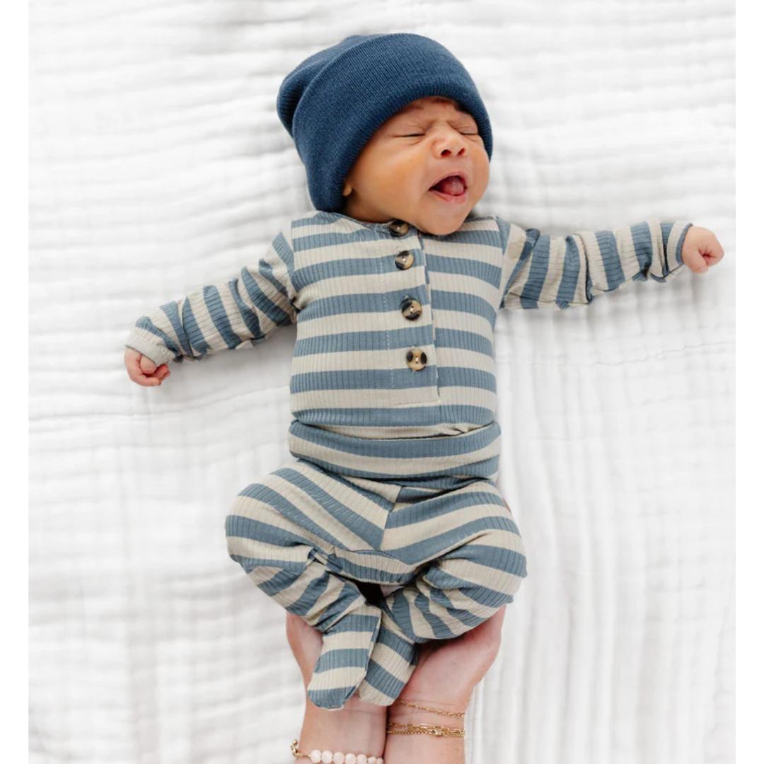 Lincoln Ribbed 2-Piece Pajama Set