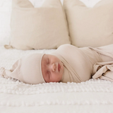 Cove Ribbed Newborn Hat|Swaddle|Mitt Bundle