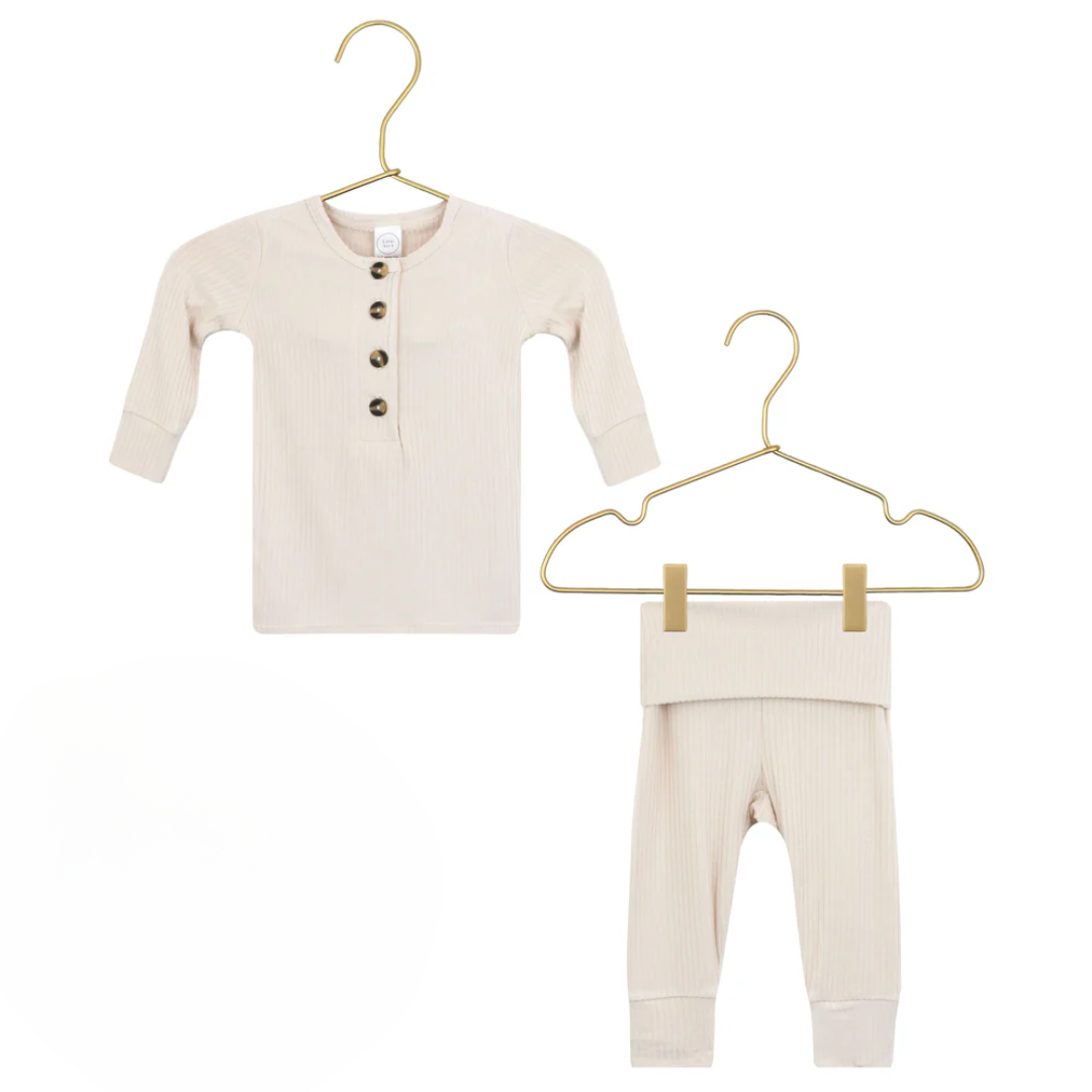 Cove Ribbed 2-Piece Pajama Set
