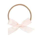 Satin Bow - Blush Headband