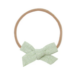 Linen Bow - Sage Headband