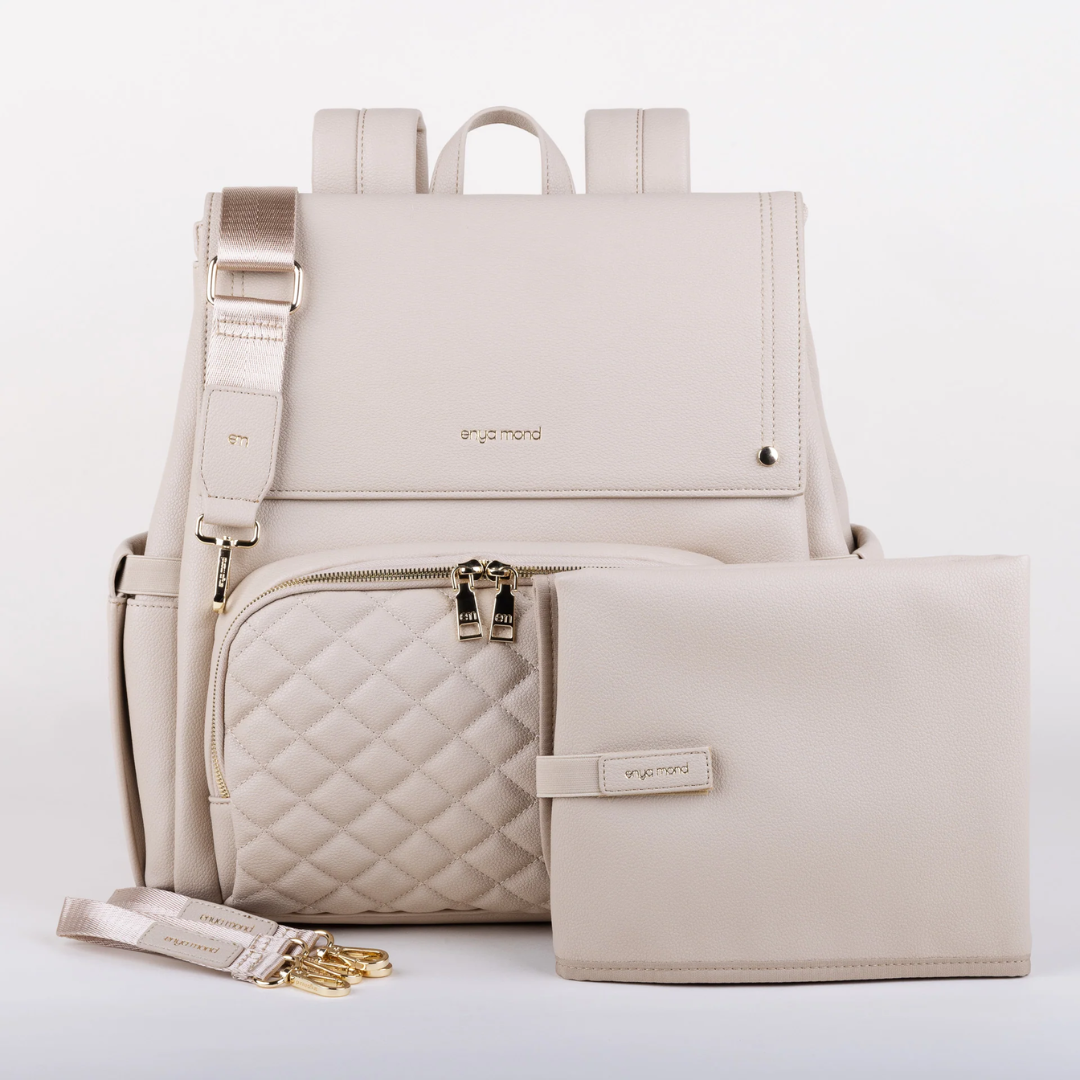 Luna Vegan Leather Parenting Bag with Changing Pad