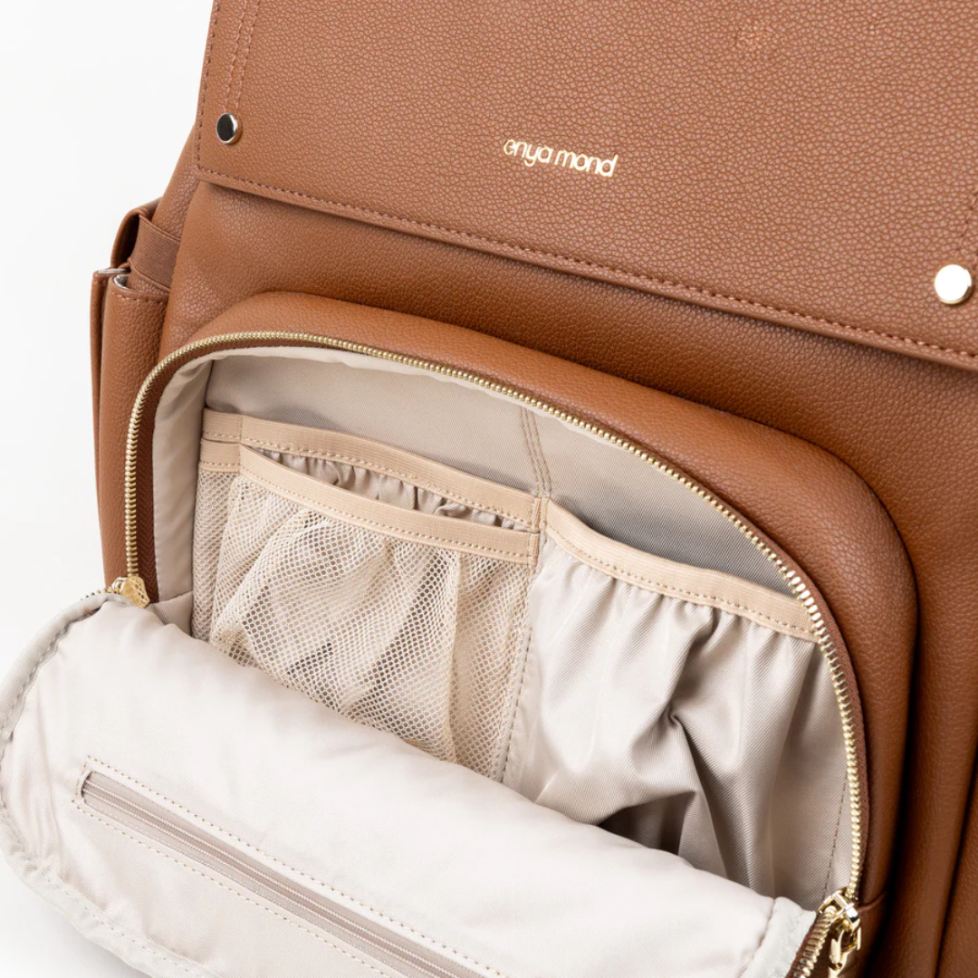 Luna Vegan Leather Parenting Bag with Changing Pad