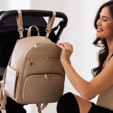 Elara Vegan Leather Parenting Bag with Changing Pad