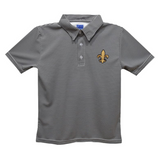 Embroidered Stripe Polo Onesie and Polo Shirt | Fleur De Lis Saints