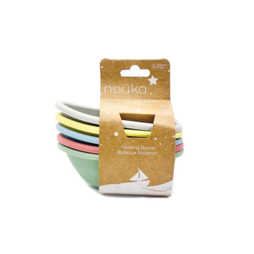 Silicone Stacking Boats Bath and Water Toy | Moon Set