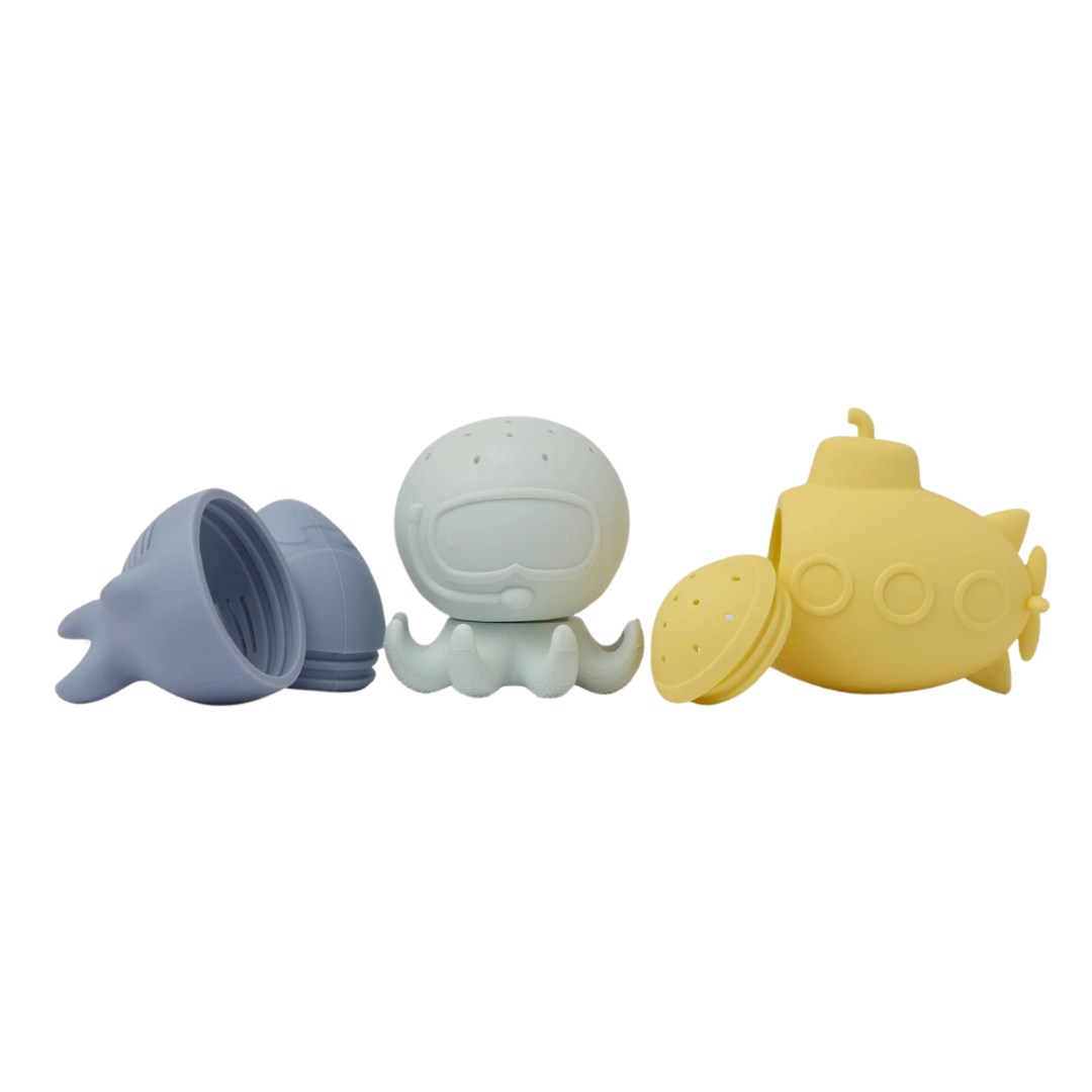 Ocean Wonders Silicone Bath Toy Set
