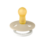 BIBS Natural Rubber Round Pacifier 2-pack | Vanilla GLOW | Vanilla GLOW