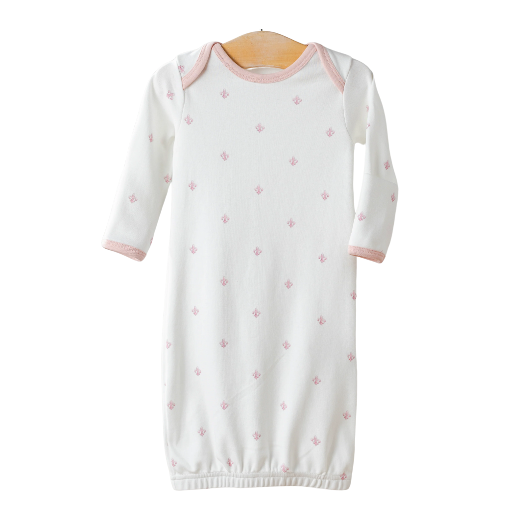 Fleur De Rose Organic Cotton Newborn Gown