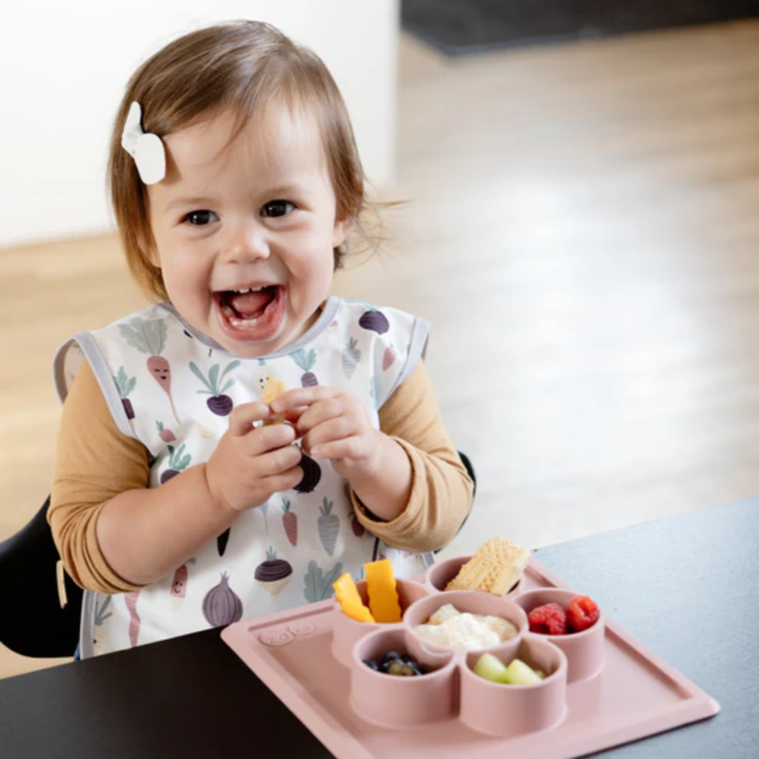 Bapron Bib Apron | Toddler (6m-3T) root veggies