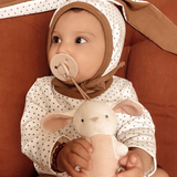 Bitzy Pal Natural Rubber Pacifier and Plush Toy | Bunny