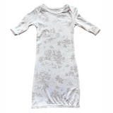 Maison Nola Storyland Toile Gown Grey | Bamboo Cotton Knit