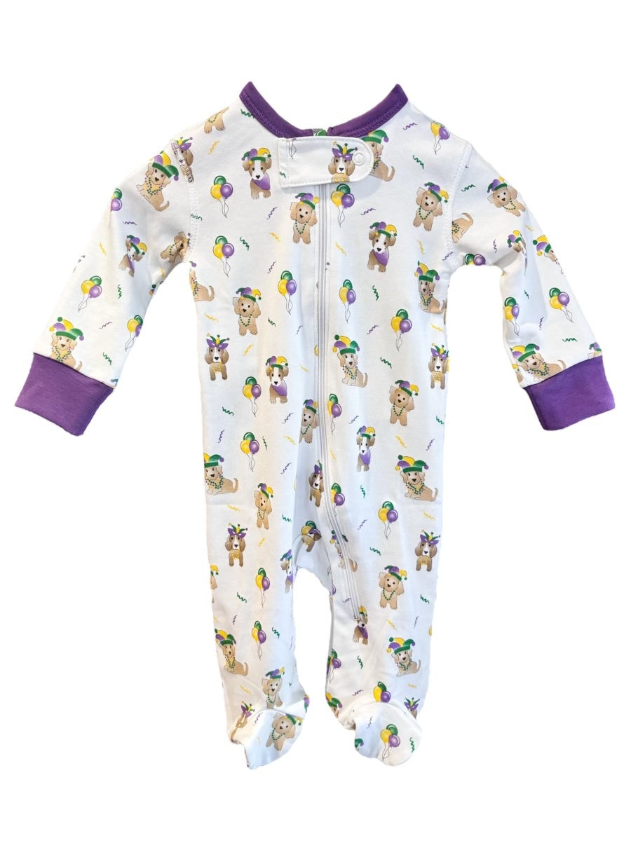 Mardi Gras Pup Pima Footies