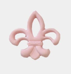 Fleur de Lis Silicone Teether