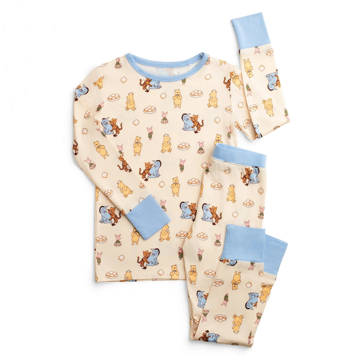 Pearls & Pelicans Pooh's Beignet Adventure Bamboo Long Sleeve Two-Piece Pajamas