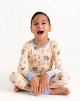 Pearls & Pelicans Pooh's Beignet Adventure Bamboo Long Sleeve Two-Piece Pajamas