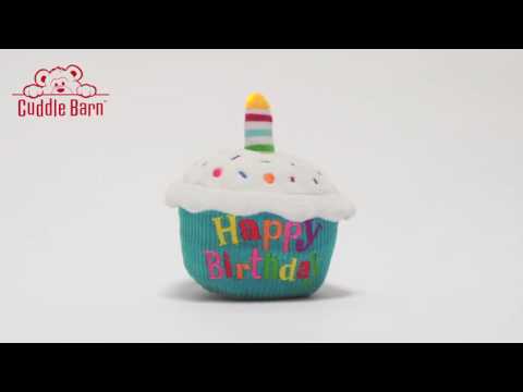 Birthday Cupcake Musical Squeezer Plush Toy