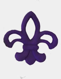 Fleur de Lis Silicone Teether