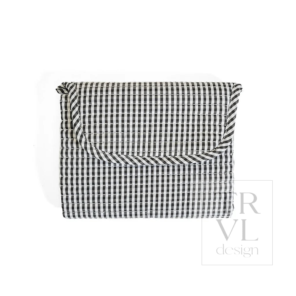 TRVL Design Quilted Changing Mat | Gingham Black