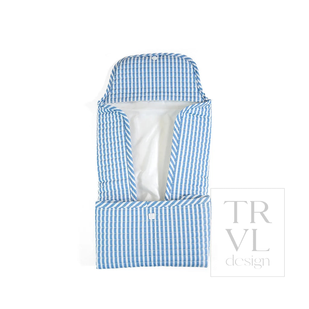 TRVL Design Quilted Changing Mat | Pimlico Stripe Chambray
