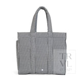 TRVL Design Quilted Go Go Tote | Gingham Black