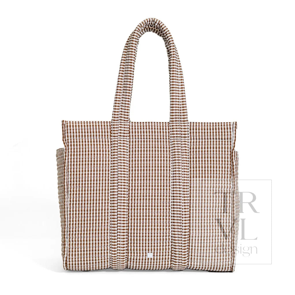 TRVL Design Quilted Go Go Tote | Gingham Coco