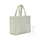 TRVL Design Quilted Go Go Tote | Pimlico Stripe Sage