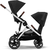 Cybex Gazelle S Moon Black (silver frame) All-in-One Stroller Bundle with Sibling Seat | Unboxed Display Model | Final Sale